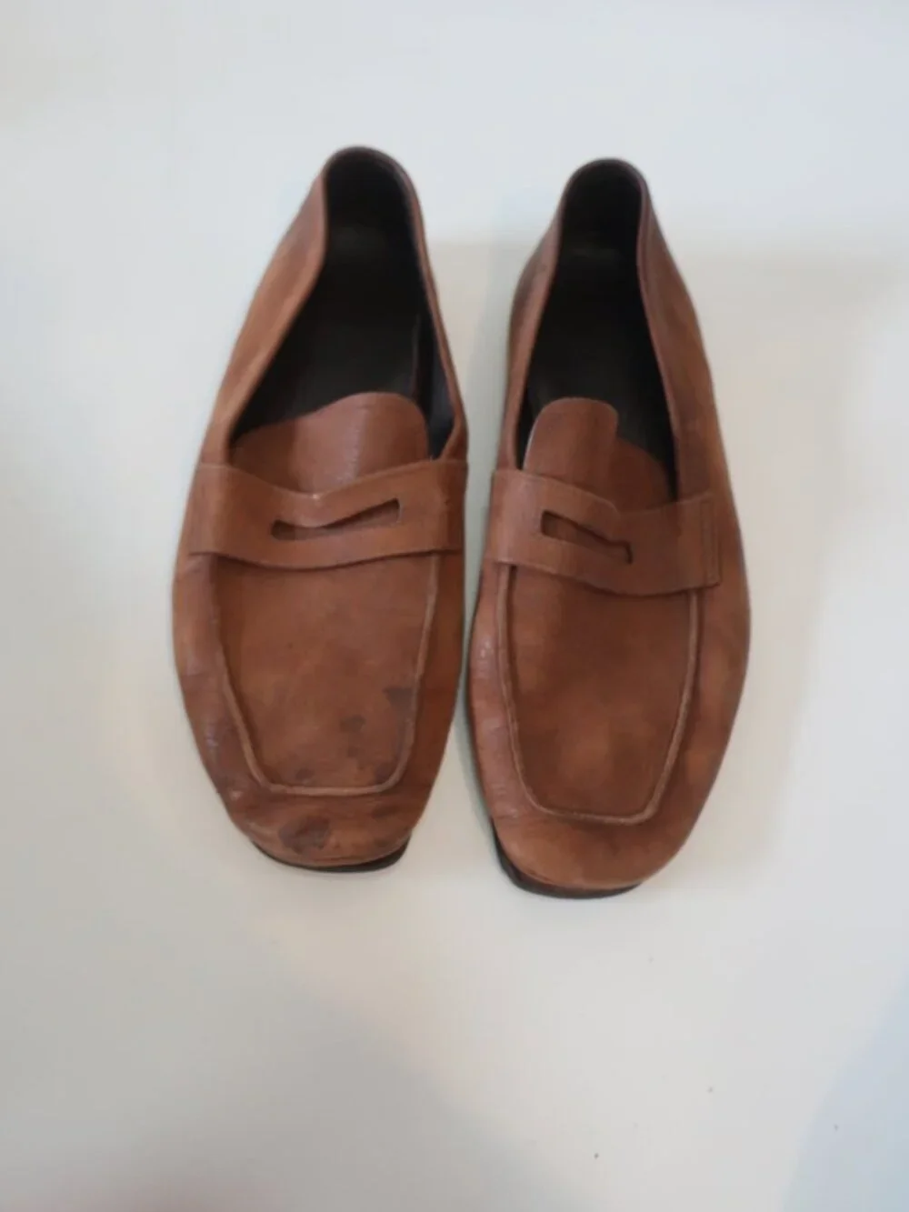Mens Prada Brown Leather Slip On Loafers 11 - Picture 11 of 11